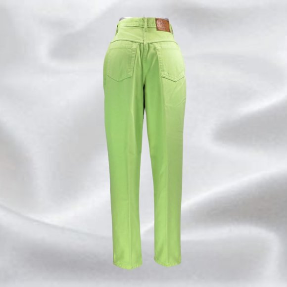 The London Jean by Victoria Secret's Lime Green Classic Fit Jeans in Siz… - Picture 2 of 7